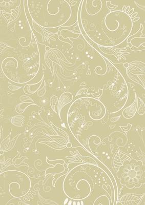 Cream Floral Lace Lights A4 Backing Paper