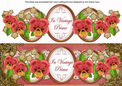 Dred Pansy in Vintage Prime Large Dl Step by Step