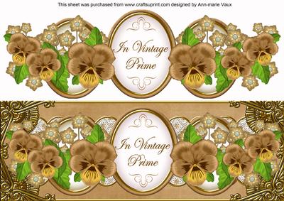 Vtea Pansy in Vintage Prime Large Dl Step by Step