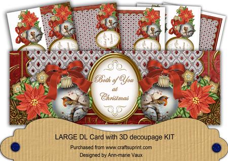 Red Robin Both of You Large Dl Card Kit