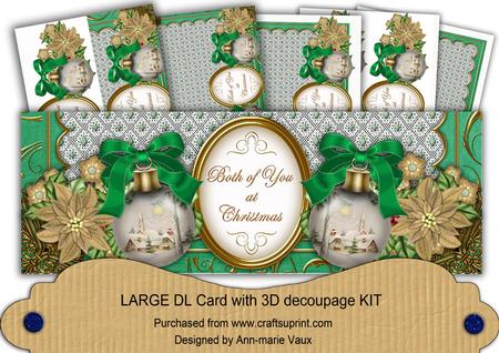 Winter Pub Bauble Both of You Large Dl Card Kit