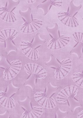 Lilac Ballet Dress A4 Backing Paper
