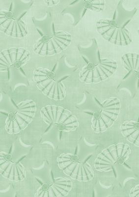Mint Green Ballet Dress A4 Backing Paper