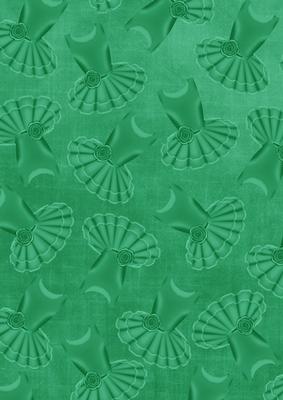 Dark Green Ballet Dress A4 Backing Paper