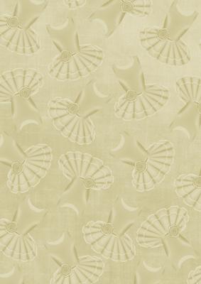 Cream Ballet Dress A4 Backing Paper