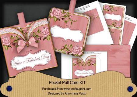 Pink Rose Fabulous Day Pocket Card Pull Kit