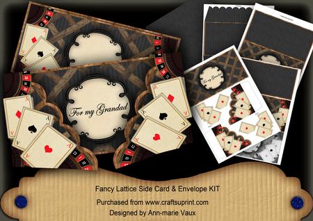Black Roulette for My Grandad 3D Lattice Card Kit