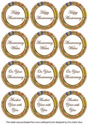 Borange Lotus Colour Anniversary Mix Sentiment Sheet