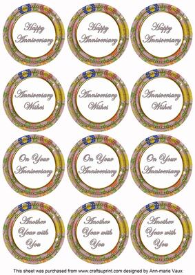 Dusky Pink Lotus Colour Anniversary Mix Sentiment Sheet