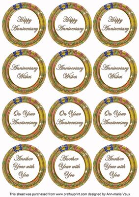 Vtea Lotus Colour Anniversary Mix Sentiment Sheet