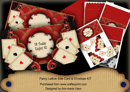 Red Roulette 18 Today 3D Lattice Card Kit