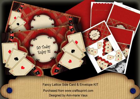 Red Roulette 50 Today 3D Lattice Card Kit