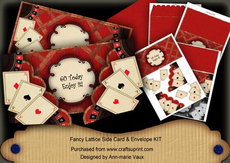 Red Roulette 60 Today 3D Lattice Card Kit