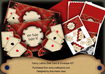 Red Roulette 100 Today 3D Lattice Card Kit
