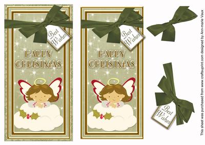 Olive Angel Happy Christmas Dl Topdown Topper