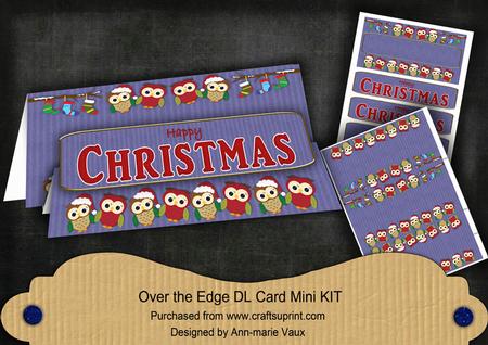 Blue Owls Happy Christmas Dl Over the Edge Mini Kit