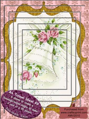 Wedding Bells A4 Tunnel Topper Kit