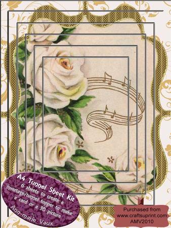 White Rose A4 Tunnel Topper Kit