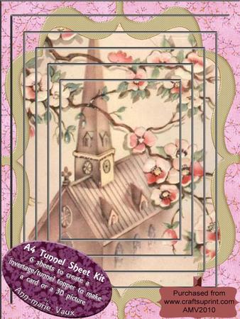 Blossom Church A4tunnel Topper Kit