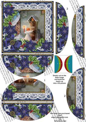 Choirboy Knocking Poinsettia 5in Round Side Stacker