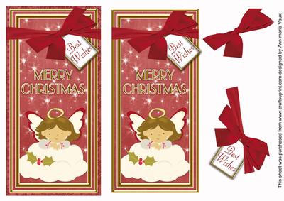 Red Angel Merry Christmas Dl Topdown Step by Step