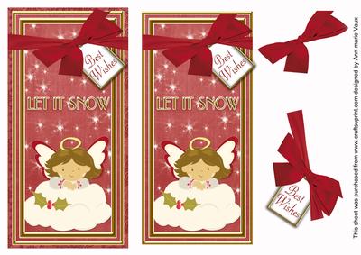 Red Angel Let It Snow Dl Topdown Step by Step