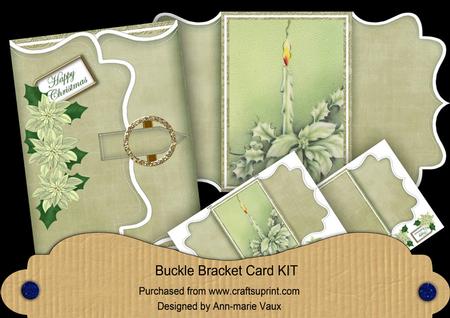 Olive Single Candle Buckle Bracket Mini Card Kit