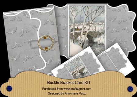 Snow Travel Silver Buckle Bracket Mini Card Kit