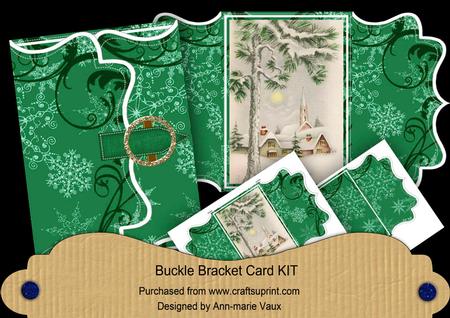 Winter Pub Green Buckle Bracket Mini Card Kit
