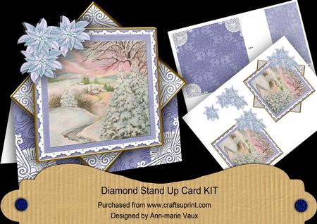 Snowscene2 Blue Diamond Mini Card Kit