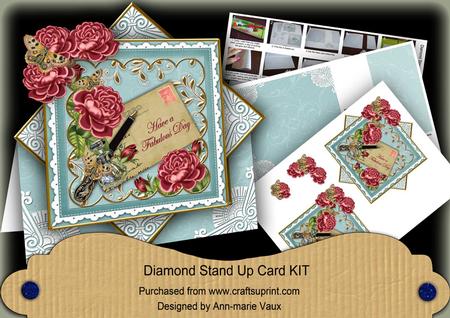 Dpink Rose Teal a Fabulous Day Diamond Mini Card Kit