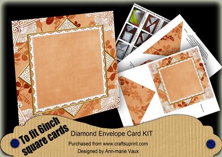 Borange Oriental Fern 6inch Diamond Envelope Mini Kit