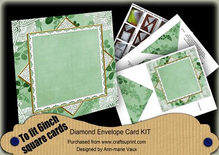 Mint Oriental Fern 6inch Diamond Envelope Mini Kit