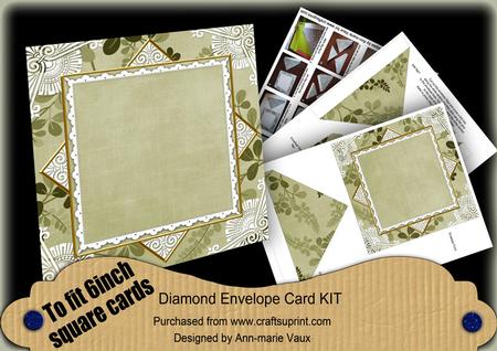 Olive Oriental Fern 6inch Diamond Envelope Mini Kit