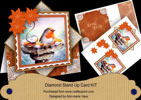 Borange Blue Robin Diamond Card Mini Kit