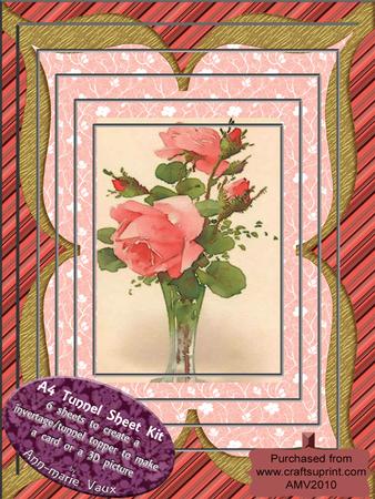 Single Rose A4 Tunnel Topper Kit