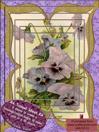 Purple Pansy Tunnel Topper Kit