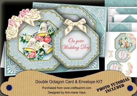 Wedding Bells Wedding Day Double Octagon Card Kit