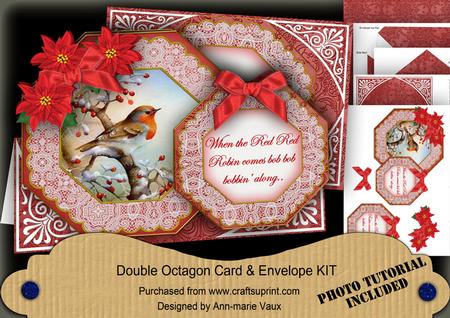 When the Red Red Robin Comes Bobbin! Double Octagon Card Kit