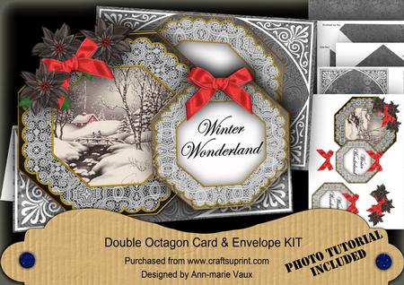 Winter Walk Wonderland Double Octagon Card Kit