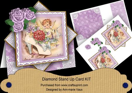 Shoe Fairy Lilac Rose Diamond Card Mini Kit