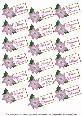 Pink Candles Star Kit Upsell Sentiment Message Labels