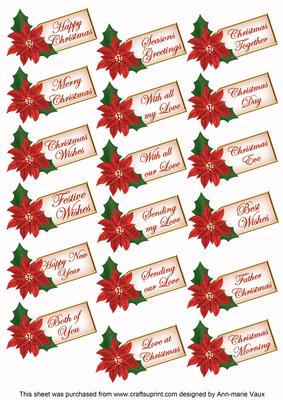 Single Candle Red Star Kit Upsell Sentiment Message Labels
