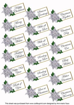 Snow Church Star Kit Upsell Sentiment Message Labels