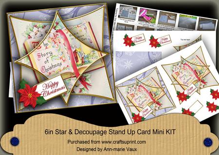 Glory Book Blue 3D Star Card Mini Kit
