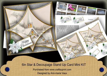 Ice Church Silver 3D Star Card Mini Kit