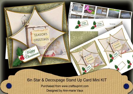 Pub Sign 3D Star Card Mini Kit