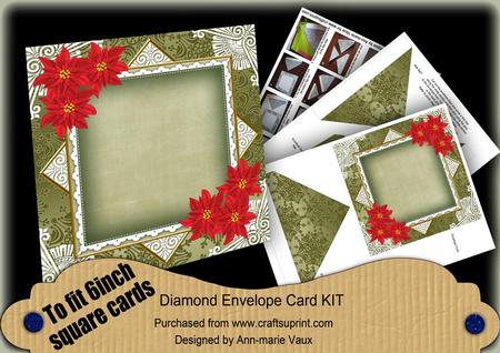 Feeding Reindeer 6inch Diamond Envelope Mini Kit