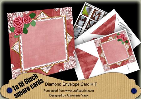 Pink Wedding Car 6inch Diamond Envelope Mini Kit