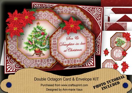 Elegant Tree Son & Daughter In-law Double Octagon Card Kit